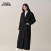 Peacebird Women's Elegant Long Wool Blend Coat