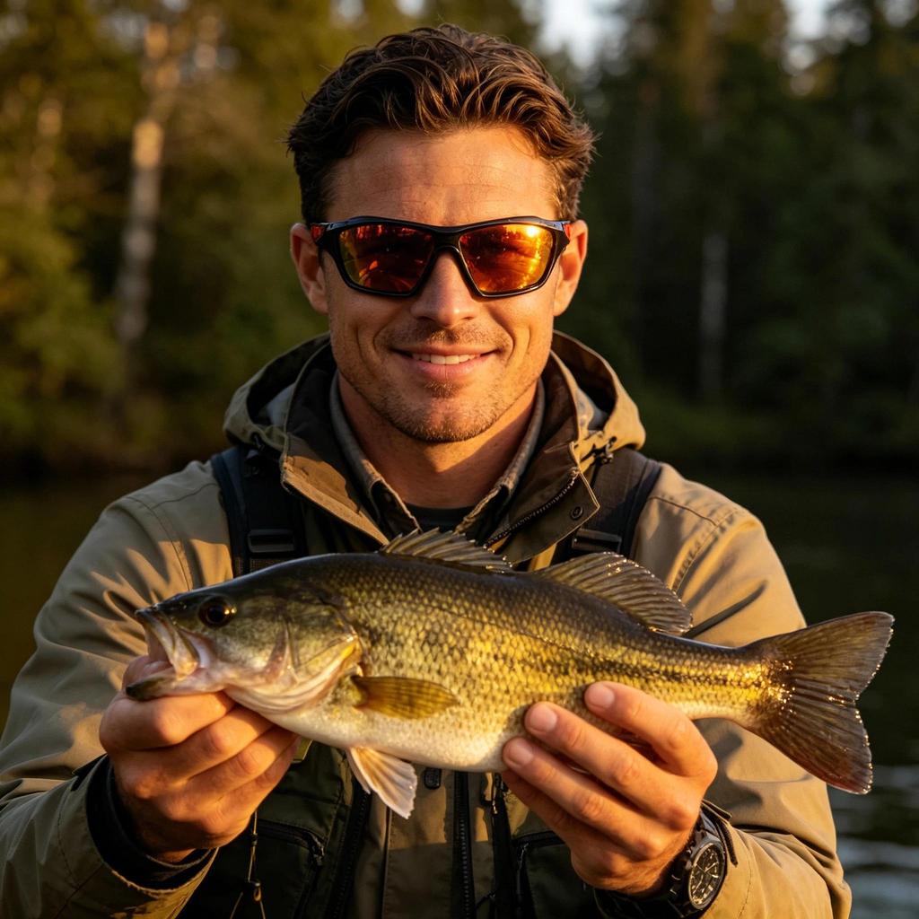 Outdoor fishing polarized HD sunglasses, outdoor sports glasses, UV-protection cycling glasses