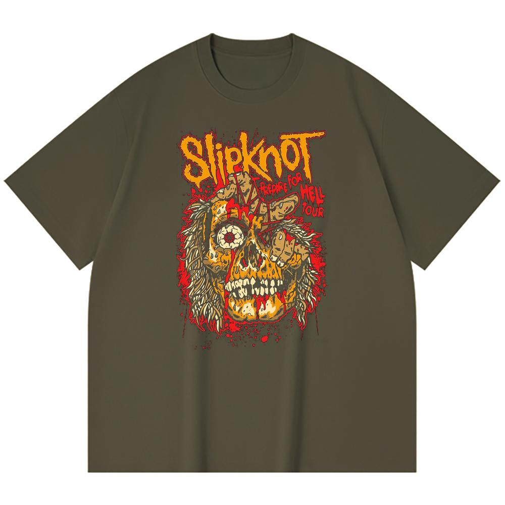 230 Gsm 100% Cotton Heavy Metal T-Shirt Rock Band Popular Music Print Unisex Heavy Cotton T Shirt