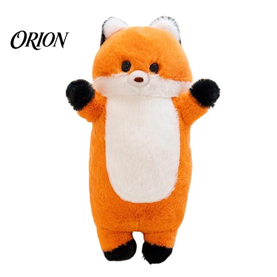 Non-shedding Baby Doll Fox Stuffed Animal with Sound, Cartoon Plush Bear Squirrel Toy, Hands-on Skill Toy Soft Cuddle for Children, Birthday Gift Boys