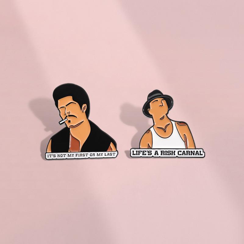 Cartoon Character Colorful Alloy Brooch Adjustable Multifunctional Pin Decorative