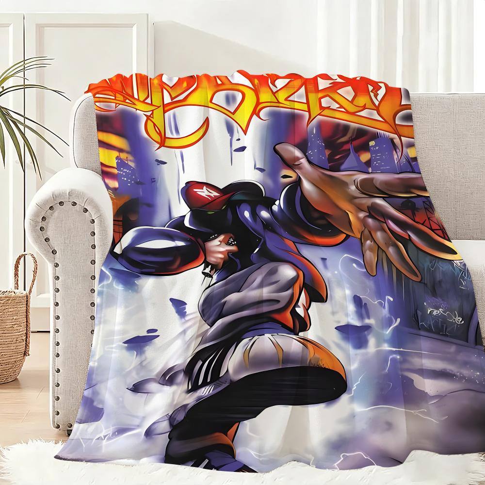 Band Limp Bizkit Throw Lightweight 240g Flannel Blanket Soft Skin-friendly for Summer Cooling