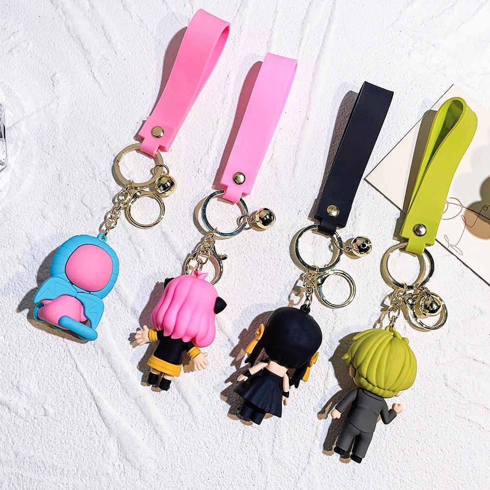 Adorable Spy Family Keychain Anya Figurines Silicone Model American Style Gift