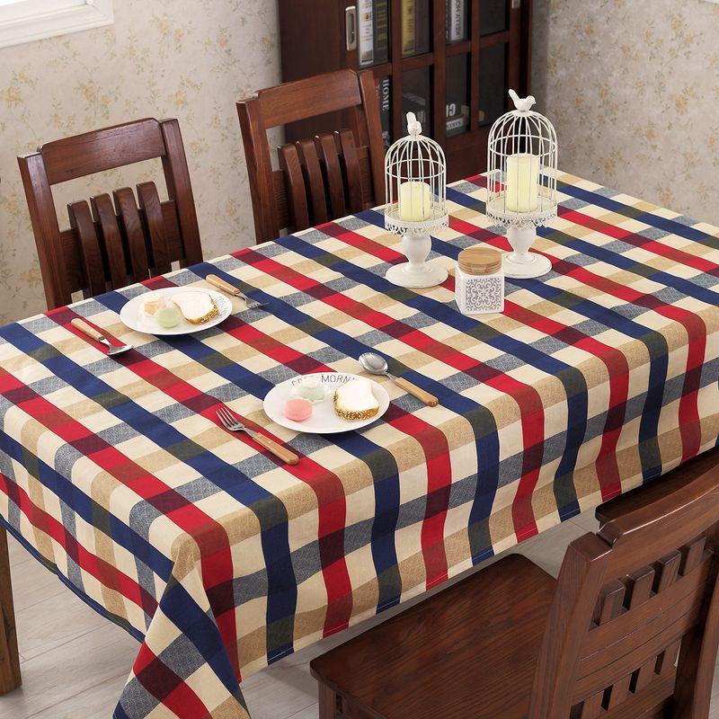 

Minimalist Country Cotton Vintage Plaid Table Cloth Edinburgh Tablecloth 60 * 60cm
