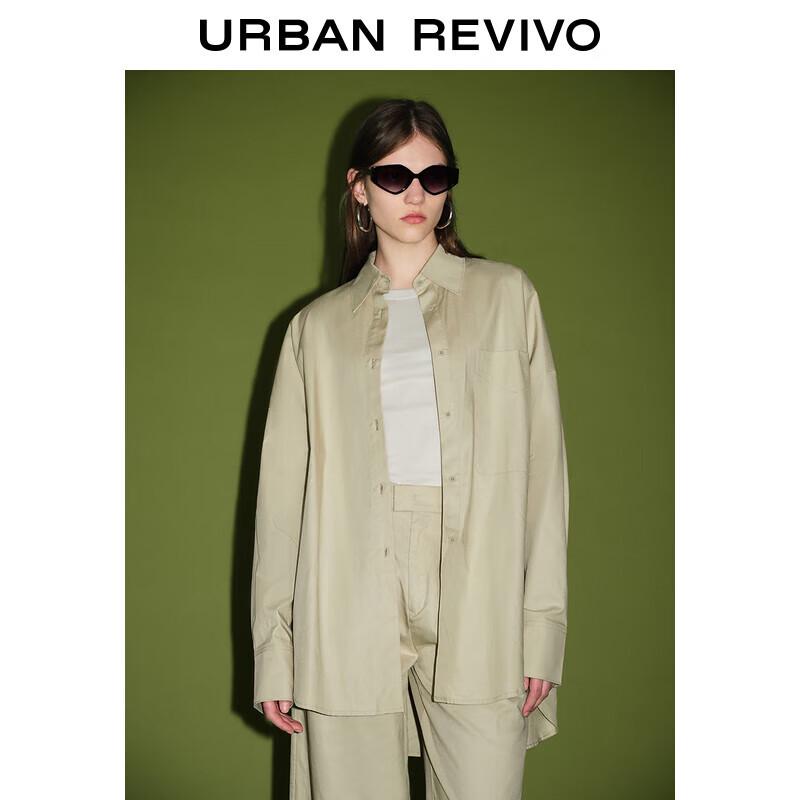 UR 2024 Summer Women s Ultra-Loose Open Front Shirt M