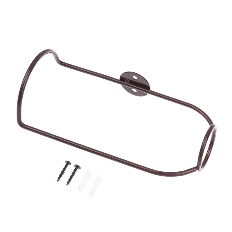 

1 шт. настенный барный держатель для вина, подставка-полка для хранения шампанского, железный металлический кронштейн коричневый