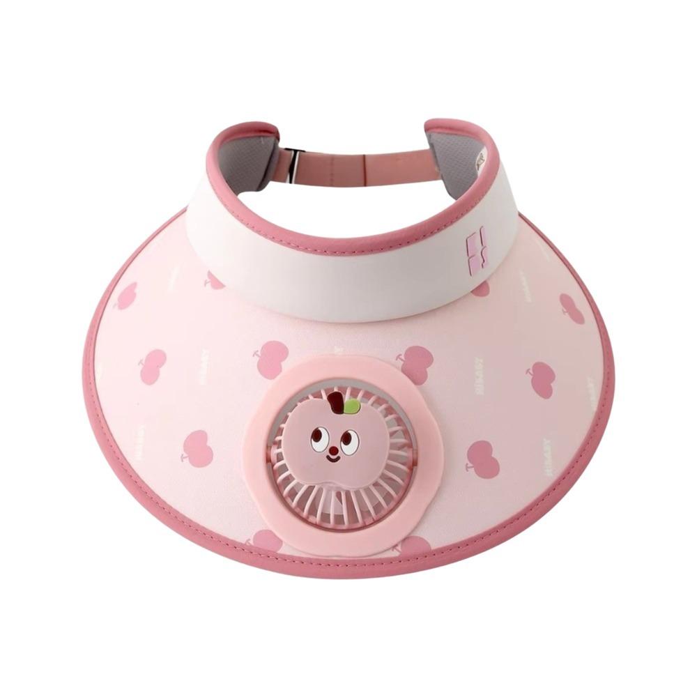 Cartoon Children Fan Hat Breathable Cooling Sunshade Hat Fashion Sunscreen Empty Top Hat Camping