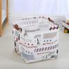 Waterproof Cotton & Linen Storage Basket - Creative, Durable Fabric Square Box for Home Use