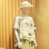 LangSha Elegant Mom's Summer Chiffon Top