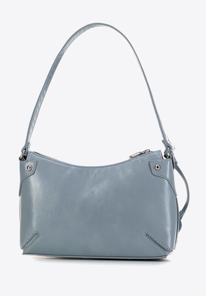 Bolso de Hombro para Mujer Wittchen con Remaches, Azul, Cuero Ecológico