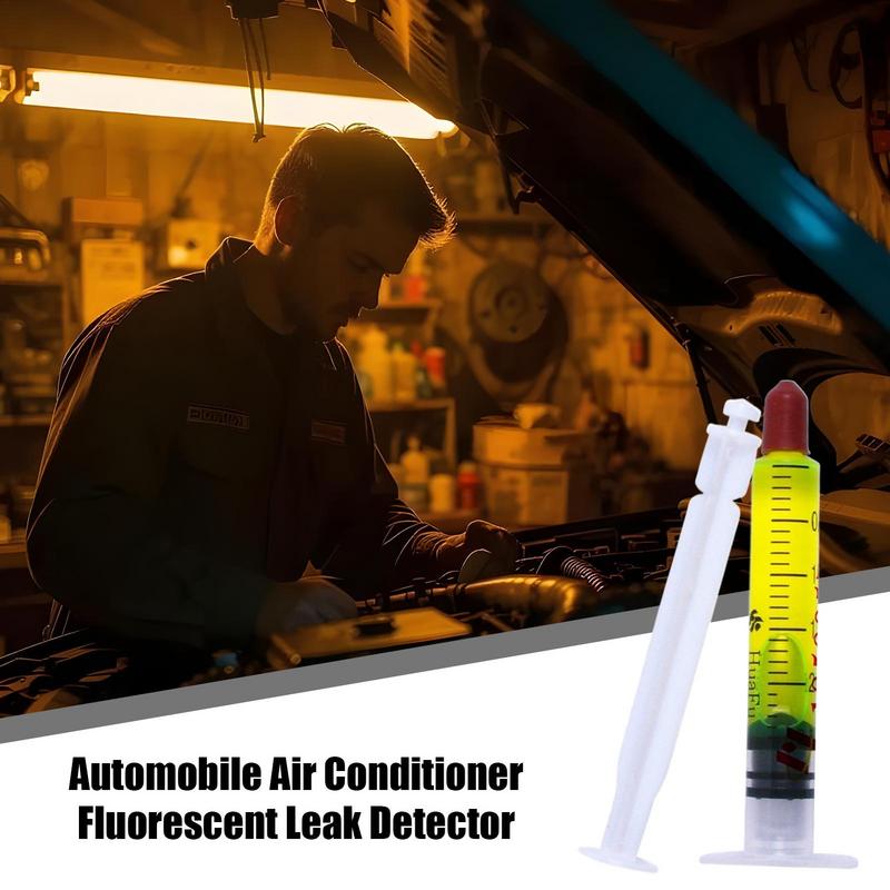 Fluorescent Oil for Car Air Conditioner Leak Detection Refrigerant Leak Detector Agent Long Lasting Detection Agent for Truck RV