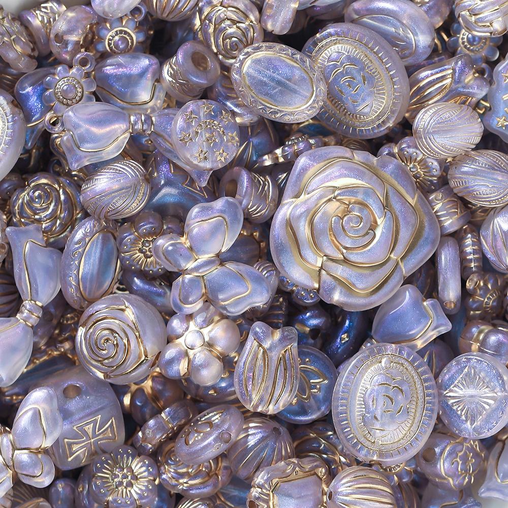 20g/Lot Mixed Classical Beads Acrylic Loose Spacer Bead for DIY Bracelet Beaded Material Jewelry Making Accessories Supplies