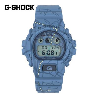 CASIO G-SHOCK DW-6900SBY-2 6900 SERIES Quartz Treasure Hunt Map Graphic Street Blue Wrist Watch For Men