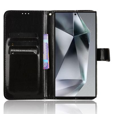 For Samsung Galaxy S24 Ultra Phone Leather Case Protective Cover with Wallet Stand