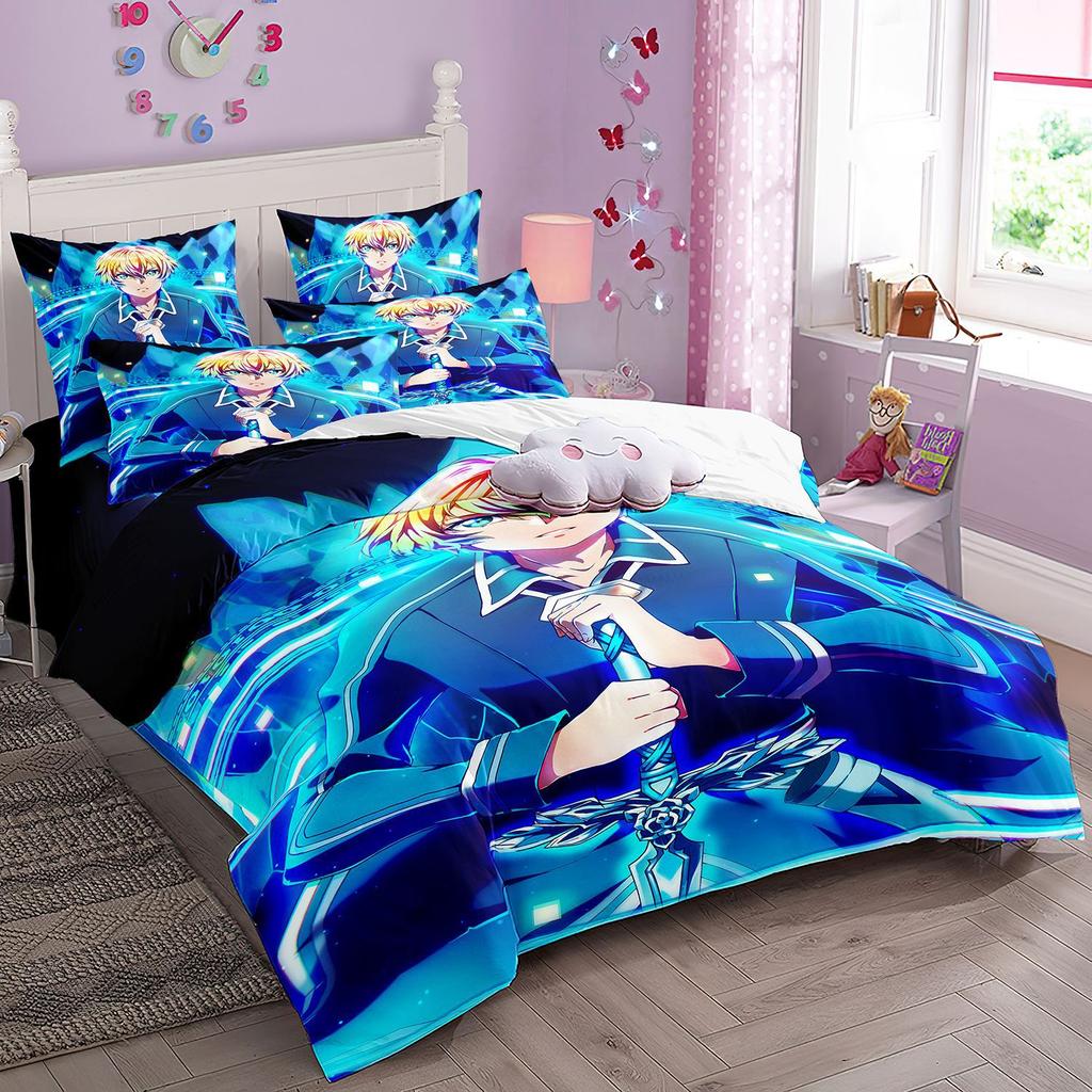 Cartoon Sword Art Online Bedding Sets,Japanese Anime Art Online Duvet Cover Pillowcase For Teenagers And Children Bedroom Decora