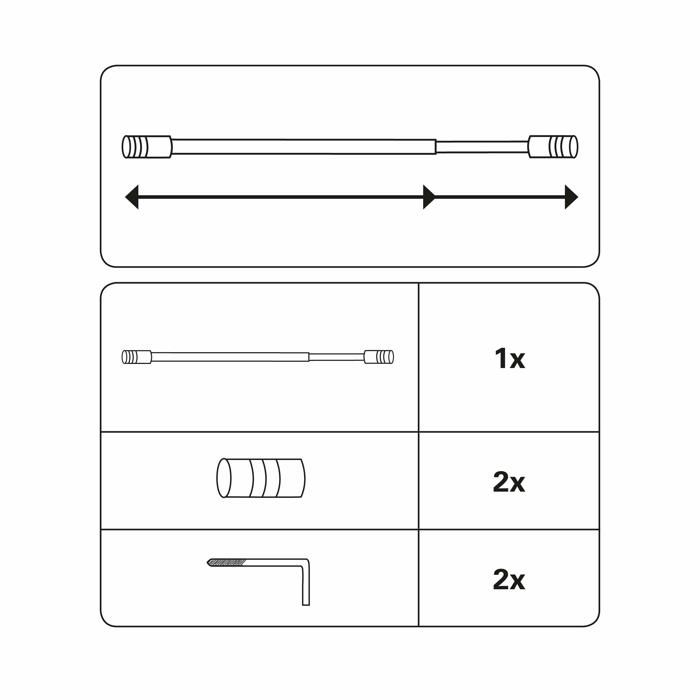 Tringle - embout tringle Gardinia - 30763