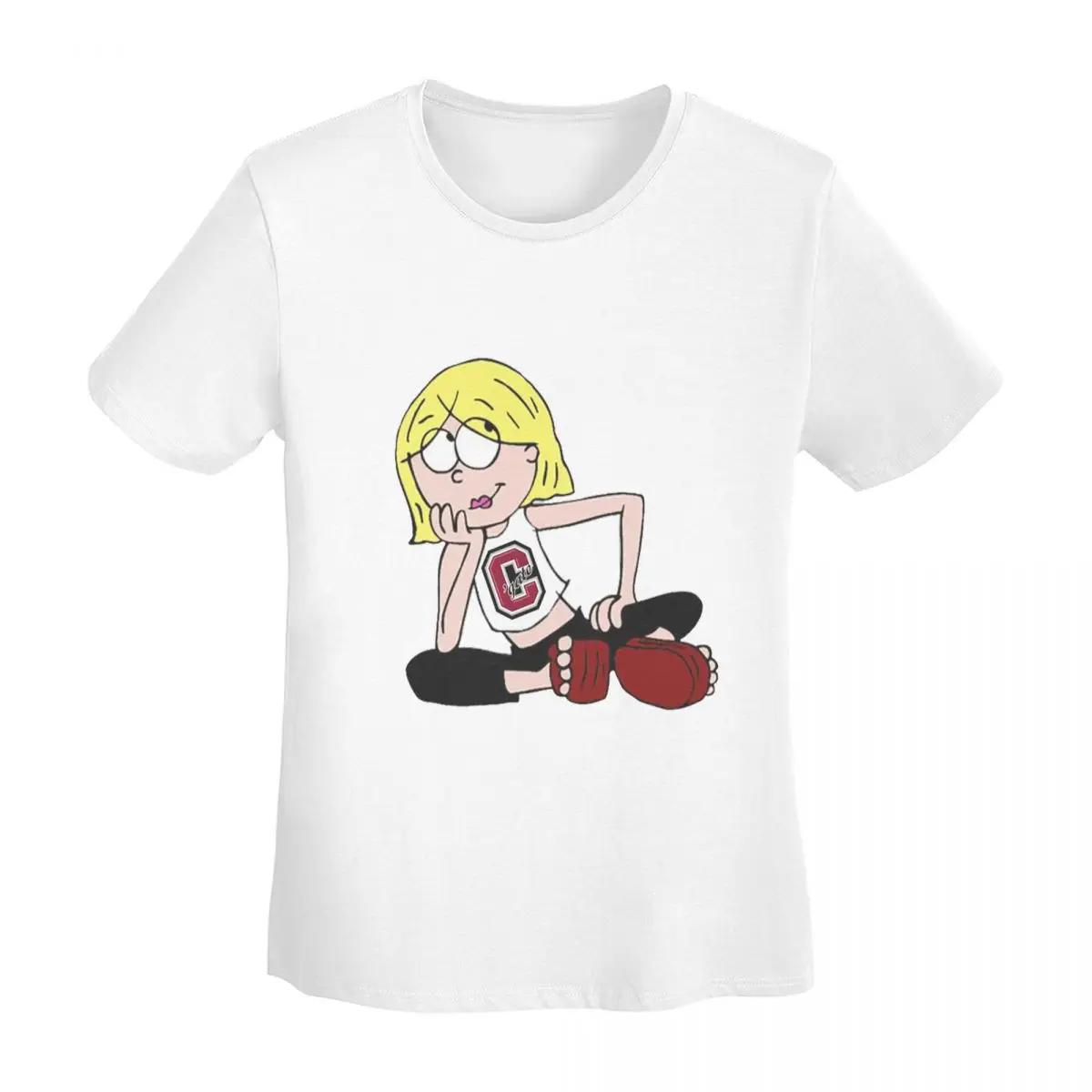 Lizzie Mcguire Cartoon TShirt Women Short Sleeve T Shirts Round Neck Clothes Cotton Summer Tees Streetwear S