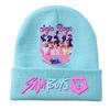 Peripheral Knitted Hat Curled Wool Hat Printed Doudou Hat Outdoor Cold Hat Adult