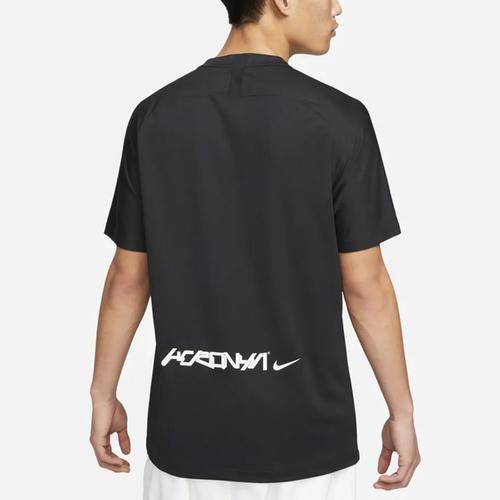 Nike x ACRONYM Quick Dry V-Neck Short Sleeve T-Shirt Men's Black DC8809-010