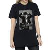 AC/DC Dámské/Ladies Angus Young Distressed Photo Cotton Boyfriend T-Shirt