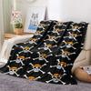 1PC One Piece Straw Hat Pirates Patterned Flannel Blanket Suitable For All Seasons For Home Decor Warmth And Comfort Gifts Holiday Present