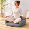 Memory Foam Meditation Cushion Anti-Slip Bottom Backrest Seat Cushion Round Floor Pillow Velvety Floor Pillow Low-Height