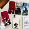 L-Levi A-Ackerman Anime  Phone Case For Samsung S25,S24,S21,S22,S23,S30,Ultra,S20,Plus,Fe,Soft Silicone Black Cover