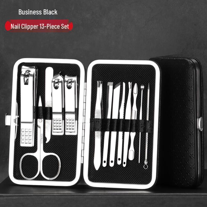 Saijiarui 13-Piece Stainless Steel Manicure Pedicure Set