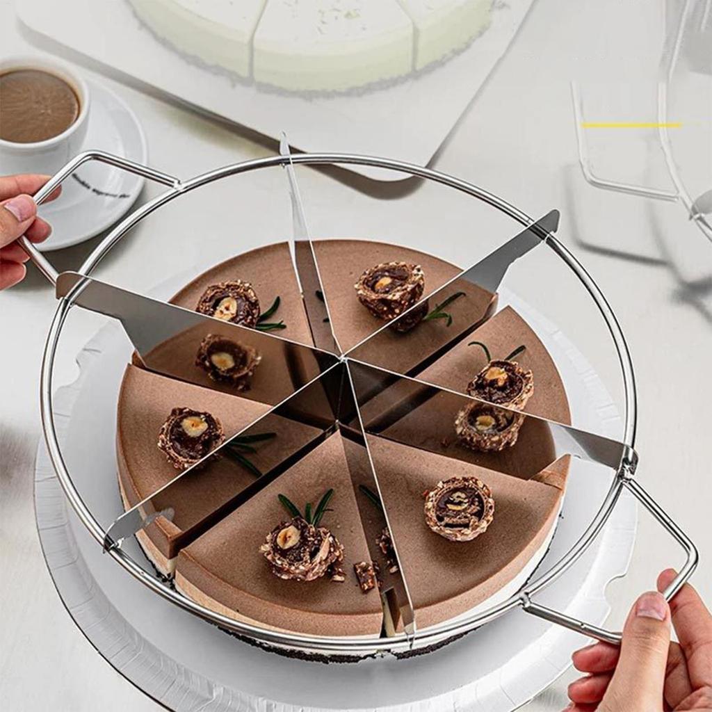 Equal Portion Marker Cake Divider Household Round 6/7/8 Piece Cake Divider Equal Portion Cutter Marker Baking Tool