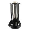 17-Piece Non-Stick Silicone Kitchenware Set: Knives, Pan, Spatula, Spoon & Storage Rack
