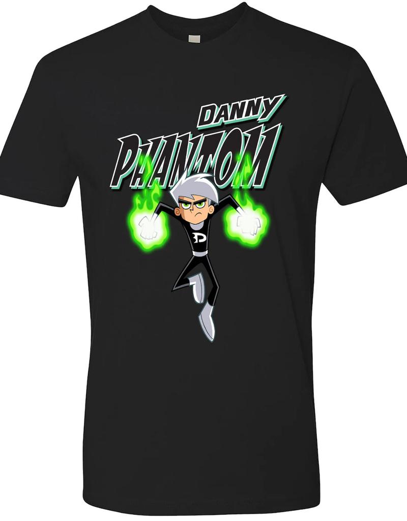 Danny Phantom Cartoon Men T-Shirt Mens Womens Tees Top Black Cotton Tee All Size S to 5XL JJ3437