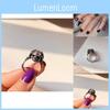 Einzigartiges Vintage-Design Totenkopfring für Damen Stilvoller Verstellbarer Kupferschmuck
