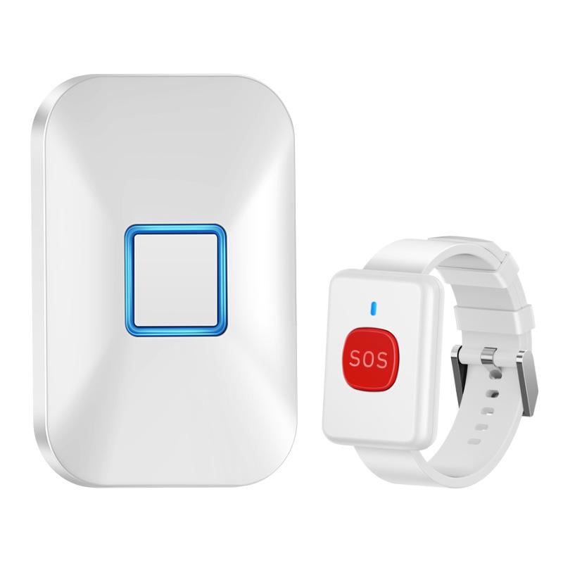 Elderly Fall Alert Wristband: Portable Night Alarm & Manual Push Reminder for Home Care