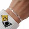 Women' Silver Bracelet 925 Silver Armor 20cm Full Armor
