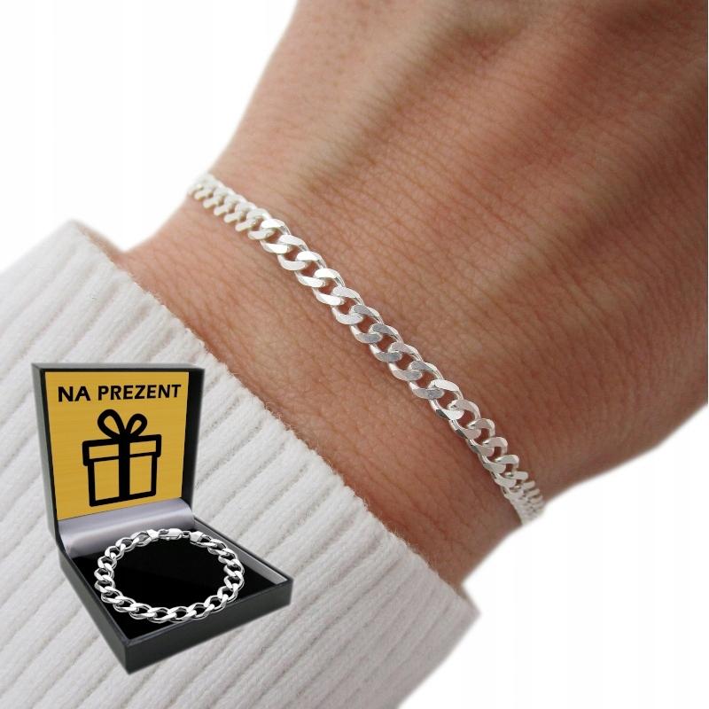 Women' Silver Bracelet 925 Silver Armor 20cm Full Armor