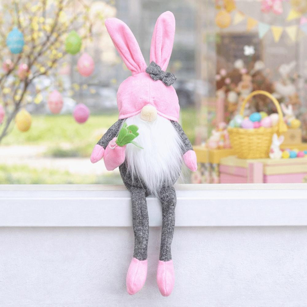Cartoon Easter Rabbit Ornaments Carrot Fairy Pendants Creative Easter Gnome Decorations Party