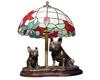 French Bulldog, Frenchie – Stained Glass Lamp with a Lampshade, Table Lamp with a Dog Statue |