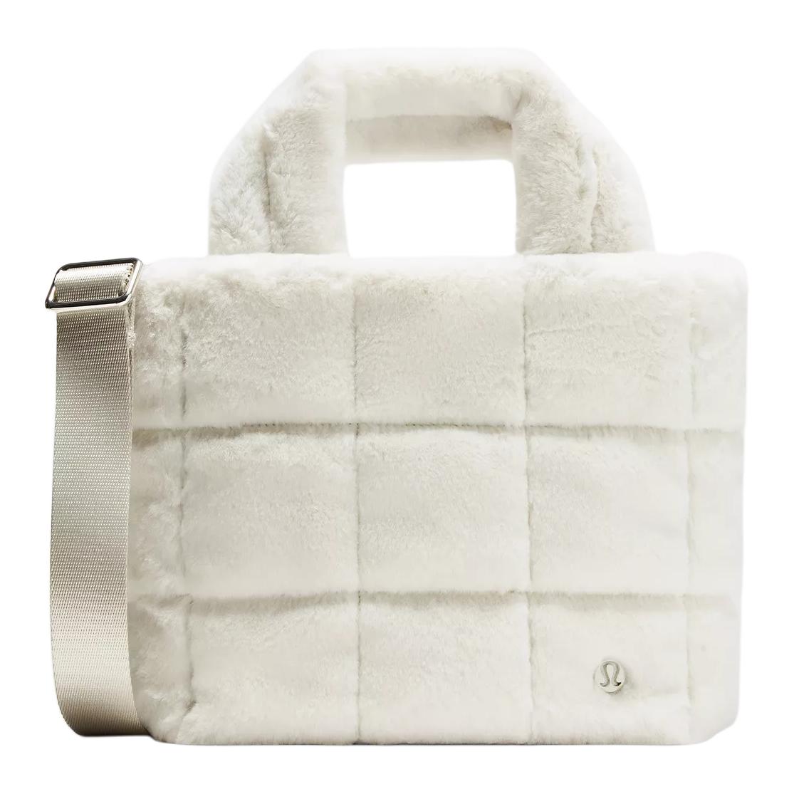 Lululemon Quilted Grid 5L Casual Shoulder Crossbody Bag Women Bags White LW9FG5S-027597 White,Mini