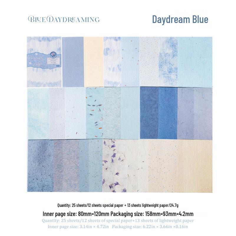 A7 Retro Diary Background Paper: Gentle, Artistic Collage Material