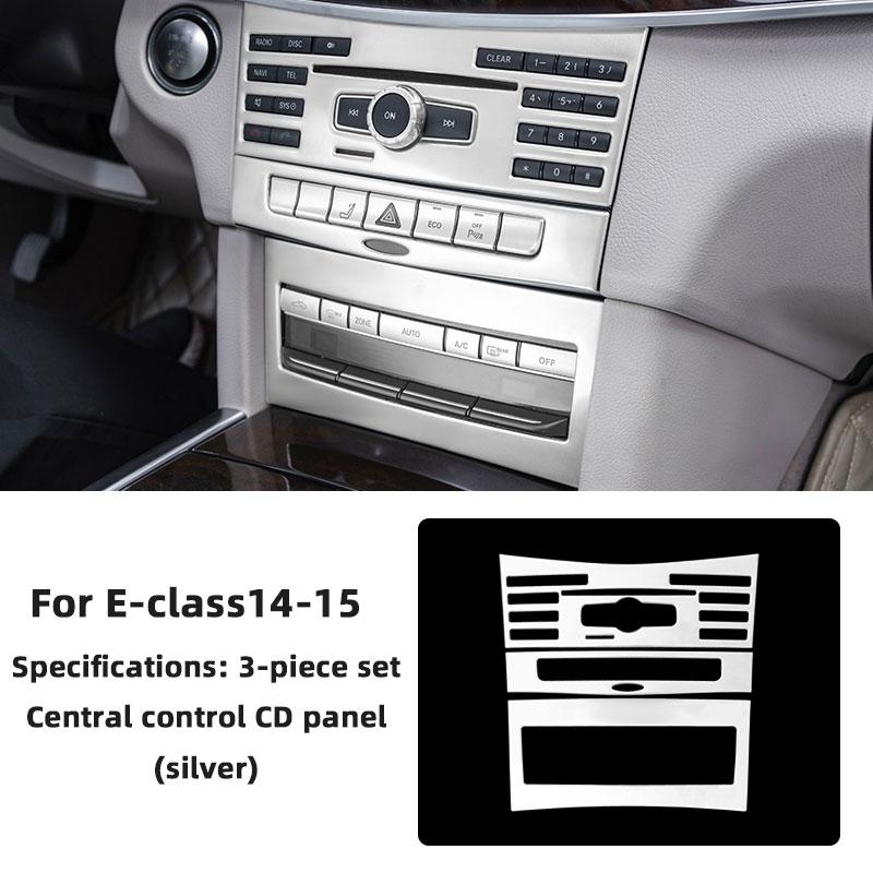 For Mercedes Benz E Class W212 2014 2025 Car Central Control Air Conditioner CD AC Function Panel Trim Cover Auto Accessories