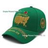 Unisex 100% Cotton Masters Golf Embroidered Baseball Cap Sun Hat