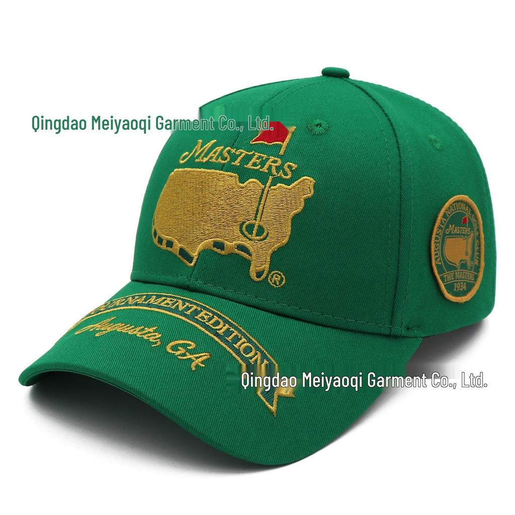 Gorra de Béisbol Bordada Unisex 100% Algodón Masters Golf Sombrero para el Sol