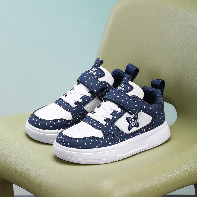 Boys Leather Fashion Casual Board Shoes Big and Middle School Children Girls Students Campus Lightweight Fashion Casual Board Shoes