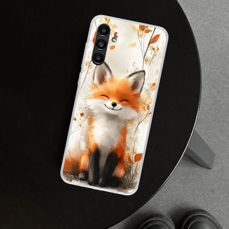 Animal Fox Phone Case Cover for Samsung Galaxy A17 A16 A26 A36 A56 A57 A37 A15 A25 A35 A55 A14 A24 A34 A54 A13 A23 A33 A53 Galax