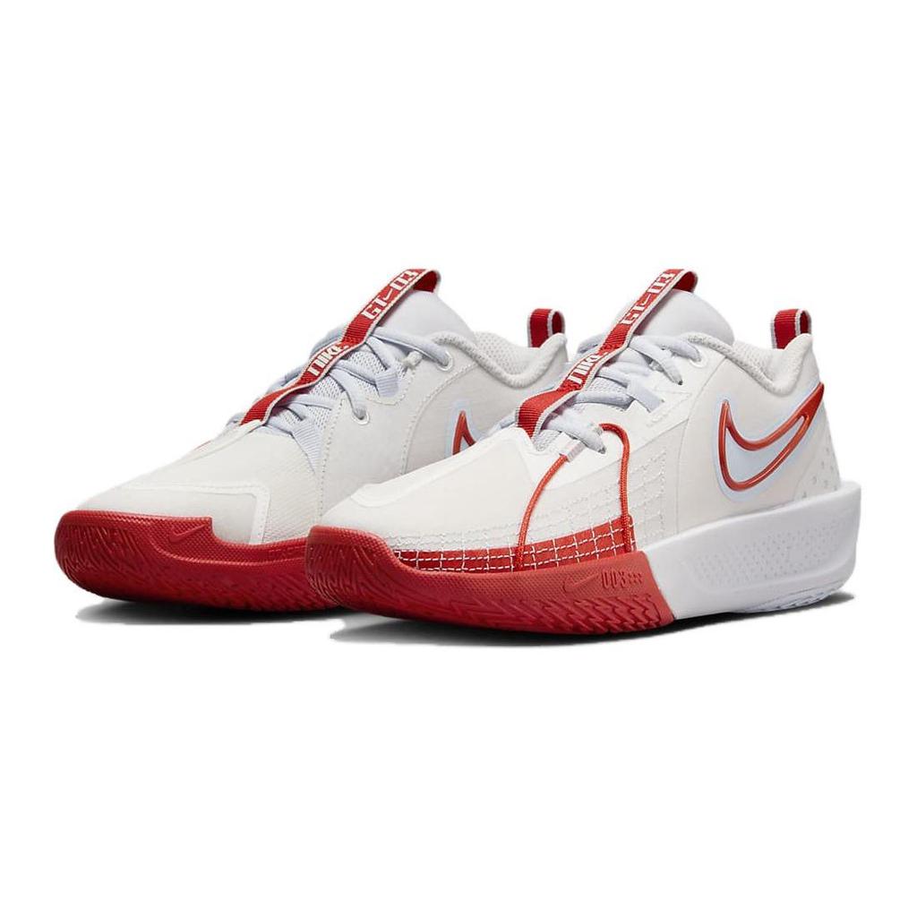 Nike GT Cut 3 GS White Picante Red Kids Sneakers Summit-White Black Football-Grey FD7033-101