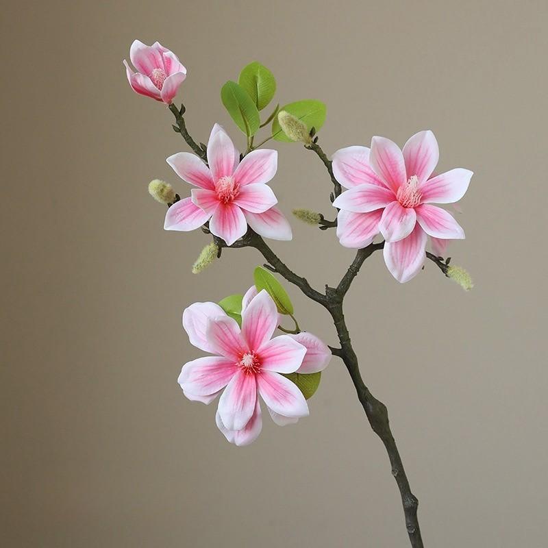 

Искусственный цветок нефритовая орхидея, большой нефритовый цветок, имитация орхидеи, украшение из одной ветки, высококачественный материал для гостиной и дома горячий розовый