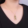 Jade Dragon Pillar Pendant for Men's Necklace, Wealth Transfer, Golden Dragon Pendant