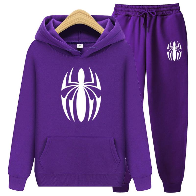 Women's Tracksuit Sets Winter Scarlet Spider 2 Piece Set Running Hoody Brand Sweatshirt Sport Joggers Sweatpants Suit