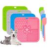 11 Colors Pet Slow Feeding Mat With Spatula Silicone Suction Cup Dog Cat Licking Mat Increase Eating Fun Slow Feeding 2026