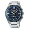 Seiko Astron SBXY051 Men's Watch, Solar Radio, Full Auto Calendar, World Time, Ceramic Bezel, Black Dial, Pure Titanium, Silver/Black